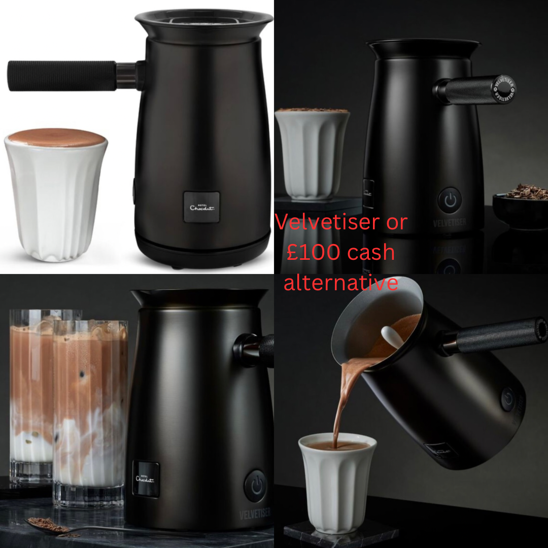 Won Hotel Chocolat Velvetiser or £100 Cash Alternative